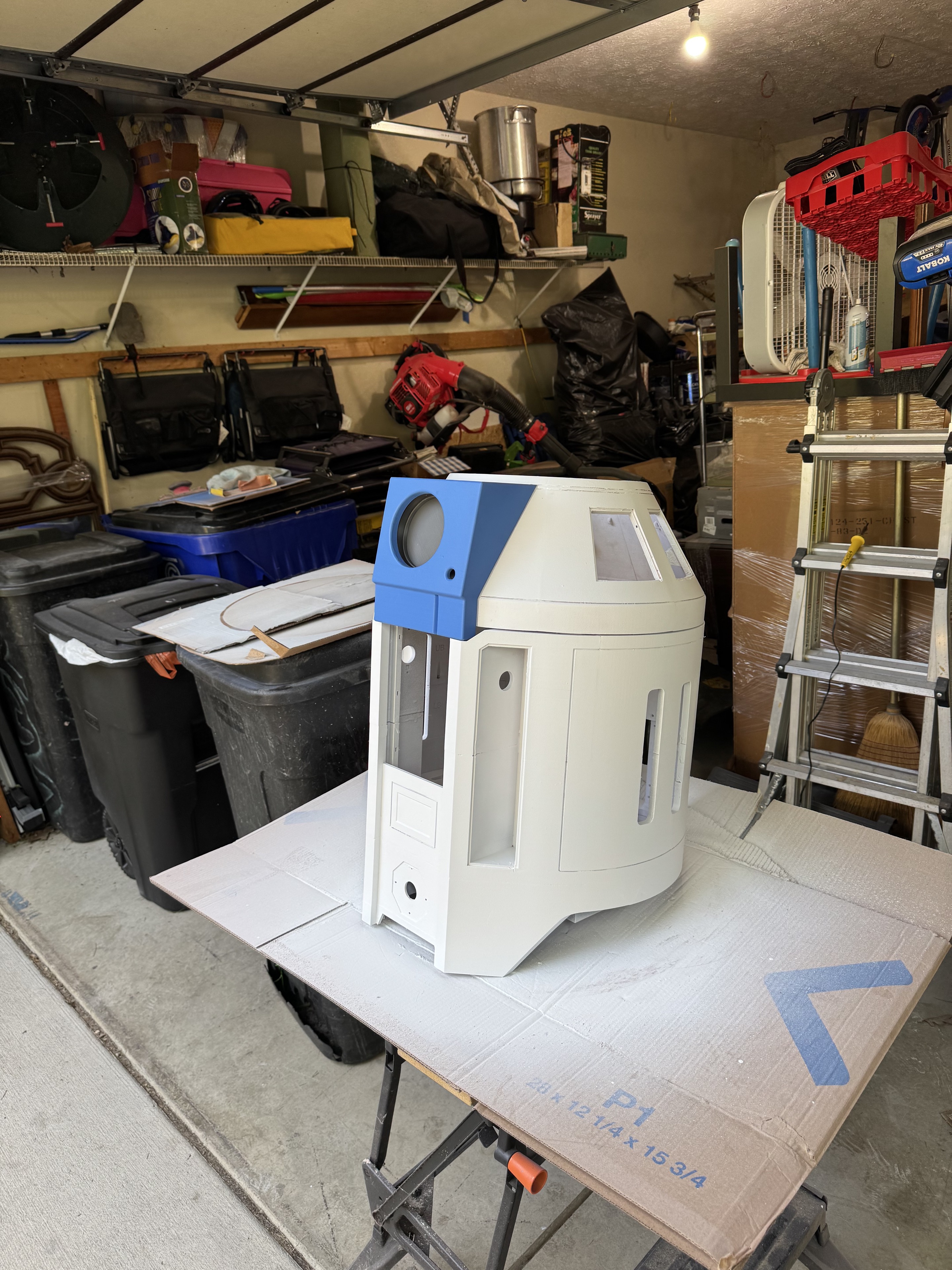 The real R-DUO body and head shell currently being built